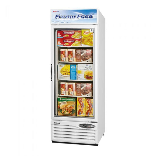 Turbo Air TGF - 23F - N 1 Door Swing Glass Merchandiser Freezer, White, 17.7 Cu. Ft. - TheChefStore.Com