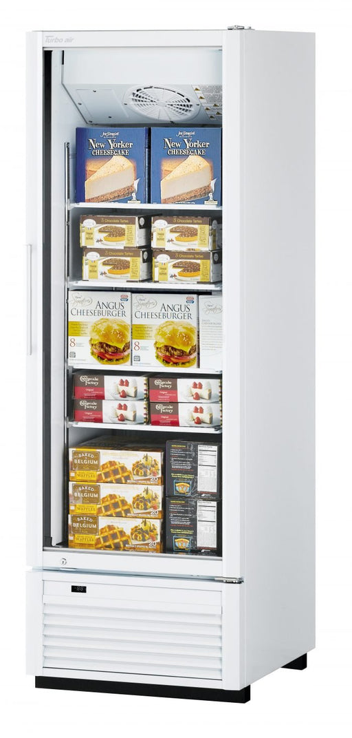 Turbo Air TGF - 23SDH - N 1 Door Swing Style Glass Merchandiser Freezer, Full Height, 17.9 Cu. Ft. - TheChefStore.Com