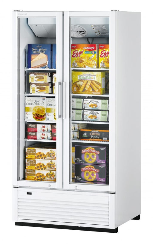 Turbo Air TGF - 35SDH - N 2 Door Swing Style Glass Merchandiser Freezer, Full Height, 30.9 Cu. Ft. - TheChefStore.Com