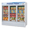 Turbo Air TGF - 72F - N 3 Door Swing Style Glass Merchandiser Freezer, White - TheChefStore.Com