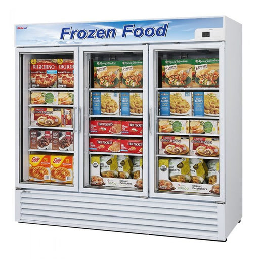 Turbo Air TGF - 72F - N 3 Door Swing Style Glass Merchandiser Freezer, White - TheChefStore.Com