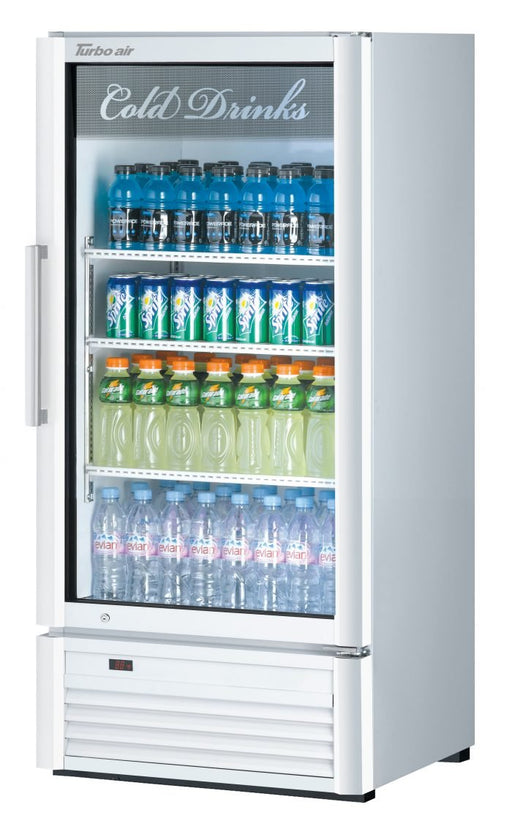 Turbo Air TGM - 10SD - N6 1 Door Swing Style Glass Merchandiser Refrigerator - TheChefStore.Com