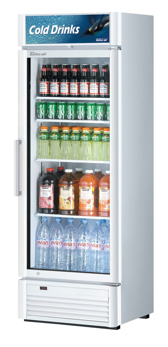 Turbo Air TGM - 15SD - N6 1 Door Swing Style Glass Merchandiser Refrigerator - TheChefStore.Com