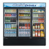 Turbo Air TGM - 72RS - N 3 Door Swing Style Glass Merchandiser Refrigerator, White, 67.9 Cu. Ft. - TheChefStore.Com