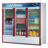 Turbo Air TGM - 72SD - N 3 Door Swing Style Glass Merchandiser Refrigerator, 67.9 Cu. Ft. - TheChefStore.Com