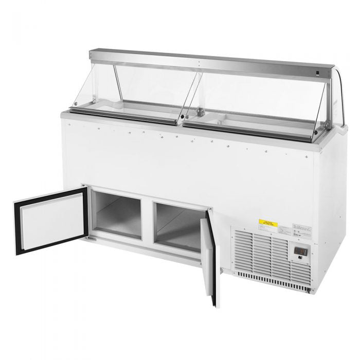 Turbo Air TIDC - 70G - N 68" Ice Cream Dipping Cabinet, Green or White - TheChefStore.Com