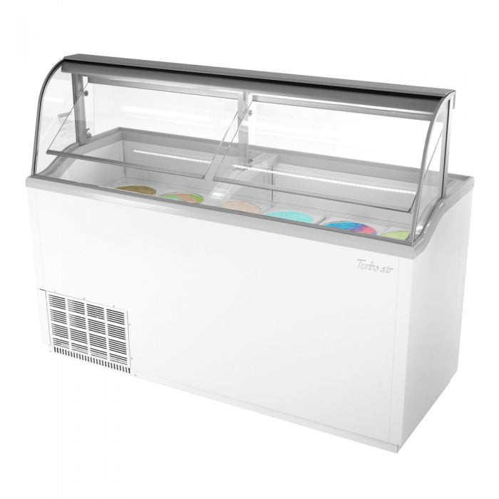 Turbo Air TIDC - 70G - N 68" Ice Cream Dipping Cabinet, Green or White - TheChefStore.Com