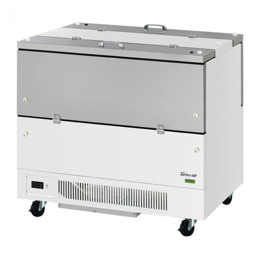 Turbo Air TMKC - 49 - 2 - WS - N6 49" Dual Sided Access Milk Cooler, White Coated Steel - TheChefStore.Com