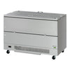 Turbo Air TMKC - 58 - 2 - SS - N6 58" Dual Sided Access Milk Cooler, Stainless Steel - TheChefStore.Com