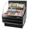 Turbo Air TOM - 30LW(B) - N 28" Low Profile, Horizontal Open Display Merchandiser, White or Black, 5.1 Cu. Ft. - TheChefStore.Com