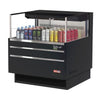 Turbo Air TOM - 36L - UF - W(B) - 1S - N 34 - 3/4" Low Profile Open Display Merchandiser, European Straight Style, , 4.6 Cu. Ft. - TheChefStore.Com