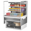 Turbo Air TOM - 36L - UF - W(B) - 3SI - N 34 - 3/4" Low Profile Open Display Merchandiser, 2 shelves, European Straight Style, , 11.1 Cu. Ft. - TheChefStore.Com