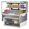 Turbo Air TOM - 36L - UFD - W(B) - 2SI - N 34 - 3/4" Low Profile Open Display Merchandiser, 1 shelf, European Straight Style, 7.5 Cu. Ft. - TheChefStore.Com