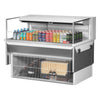 Turbo Air TOM - 48L - UF - W(B) - 1SI - N 34 - 3/4" Low Profile Drop In Open Display Merchandiser, European Straight Style, 6.3 Cu. Ft. - TheChefStore.Com