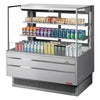 Turbo Air TOM - 48L - UFD - S - 3S - N 46 - 3/4" Low Profile Open Display Merchandiser, 2 shelves, European Straight Style, Stainless Steel, 15.2 Cu. Ft. - TheChefStore.Com