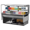 Turbo Air TOM - 60L - UFD - S - 2SI - N 58 - 3/4" Low Profile Drop In Open Display Merchandiser, 1 shelf, European Straight Style, Stainless Steel, 13 Cu. Ft. - TheChefStore.Com