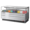 Turbo Air TOM - 72L - UF - S - 1S - N 70 - 3/4" Low Profile Open Display Merchandiser, European Straight Style, Stainless Steel, 9.7 Cu. Ft. - TheChefStore.Com