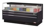 Turbo Air TOM - 72L - UF - W(B) - 1S - N 70 - 3/4" Low Profile Open Display Merchandiser, European Straight Style, 9.7 Cu. Ft. - TheChefStore.Com