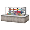 Turbo Air TOM - 72L - UFD - S - 3SI - N 70 - 3/4" Low Profile Drop In Open Display Merchandiser, 2 shelves, European Straight Style, Stainless Steel, 23.4 Cu. Ft. - TheChefStore.Com