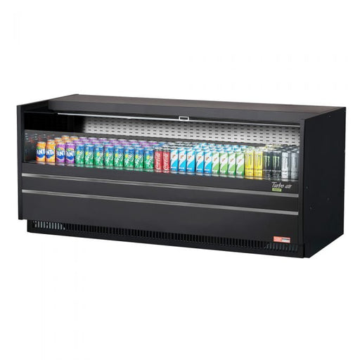 Turbo Air TOM - 72UC - W(B) - N 72 - 1/4" Low Profile Drop In Open Display Merchandiser, Solid Side Panel, European Straight Style, 10.4 Cu. Ft. - TheChefStore.Com