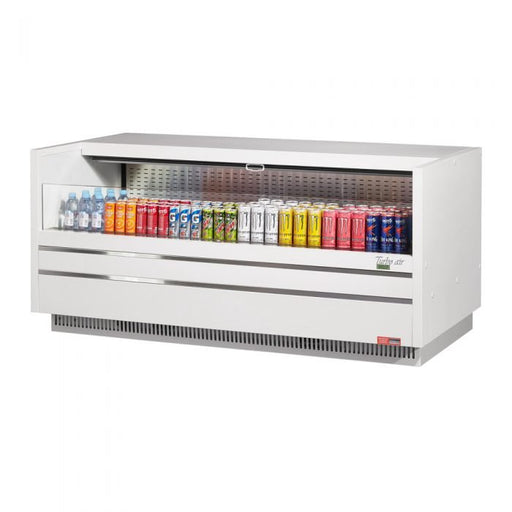 Turbo Air TOM - 72UC - W(B) - N 72 - 1/4" Low Profile Drop In Open Display Merchandiser, Solid Side Panel, European Straight Style, 10.4 Cu. Ft. - TheChefStore.Com