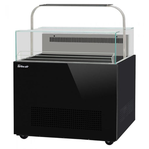 Turbo Air TOS - 40NN - D - W(B) 40" Sandwich & Cheese Display Case with Top Shelf, Refrigerated, White or Black, 1.83 Cu. Ft. - TheChefStore.Com