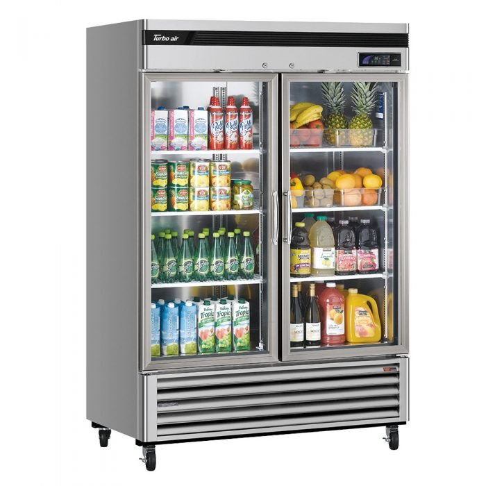 Turbo Air TSR - 49GSD - N 2 Glass Door Refrigerator, Bottom Mount, 44.1 Cu. Ft. - TheChefStore.Com