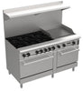 Venancio PRM60G-ST 60" Range Combo with 6 Burners, 2 Griddle, 2 Oven, Prime Series - TheChefStore.Com