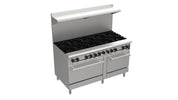 Venancio PRO60G-ST 60" Range with 10 Burners and 2 Oven, Prime Series - TheChefStore.Com