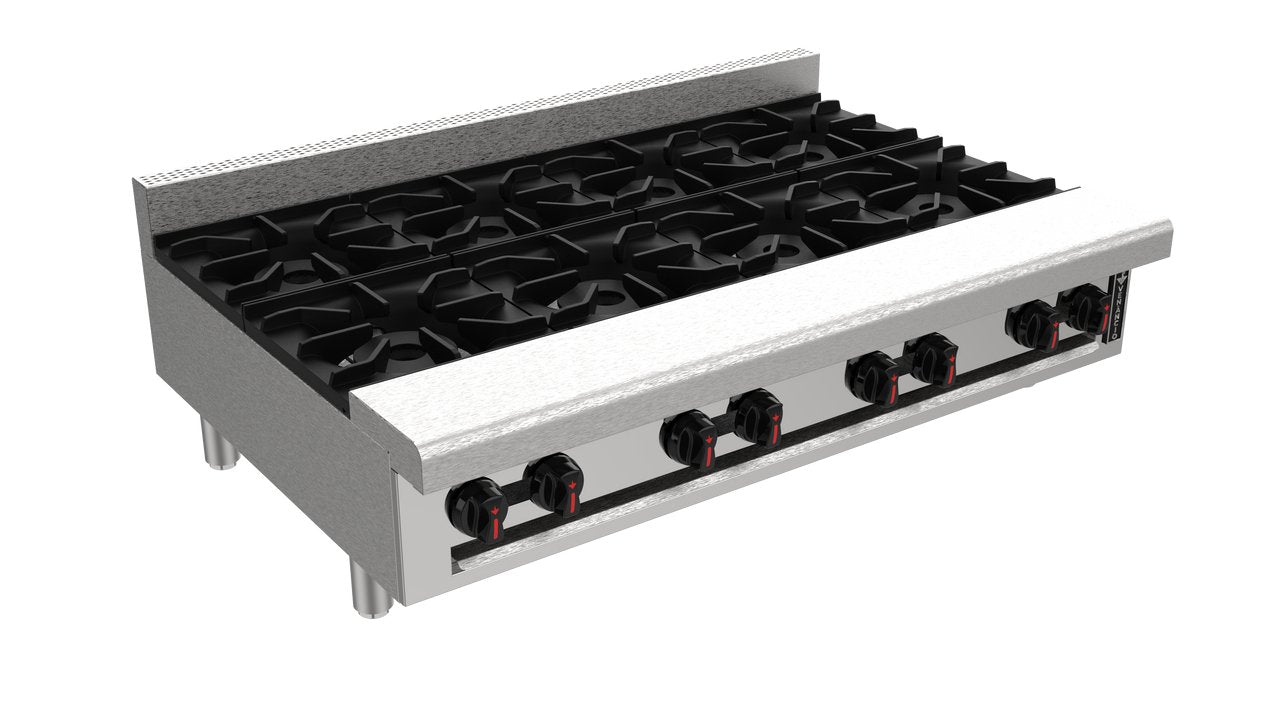 Venancio R48CT-48B 48" Hot Plate with 8 Burners, Restaurant Series - TheChefStore.Com