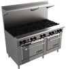 Venancio R602ST-60B 60" Elite Range with 10 Burners and 2 Ovens, Restaurant Series - TheChefStore.Com