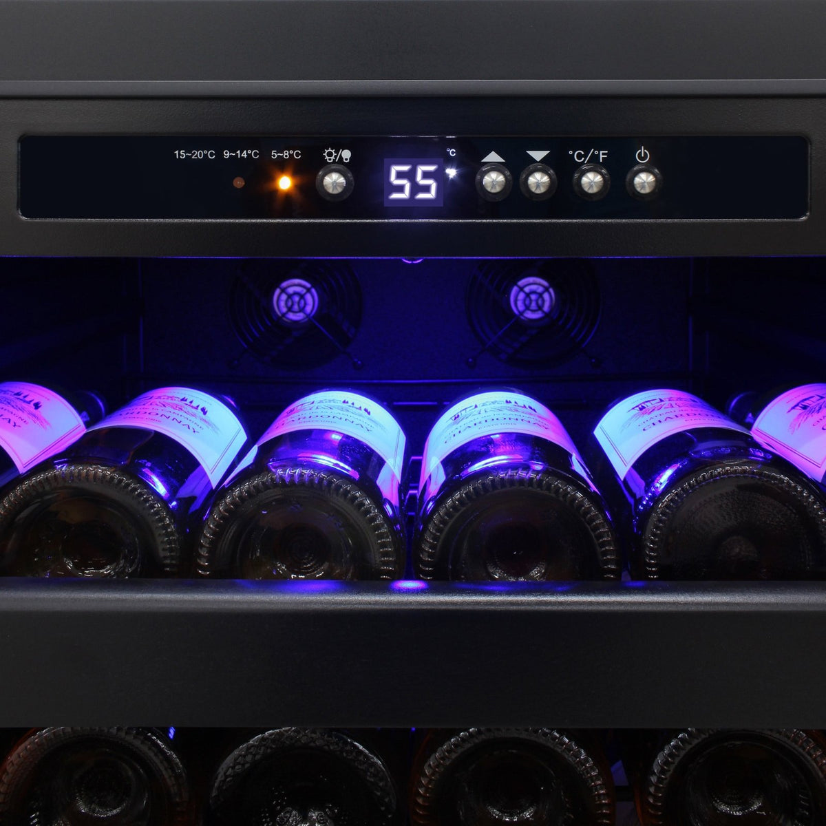 Vinotemp EL - 100SBB Butler Series Freestanding Single - Zone Wine Cooler, 114 Bottle Capacity, in Stainless Steel - TheChefStore.Com