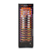 Vinotemp EL - 168COMM Backlit Series Commercial 168 Single - Zone Wine Cooler, Left Hinge, 141 Bottle Capacity, in Black (EL - 168COMM - L) - TheChefStore.Com