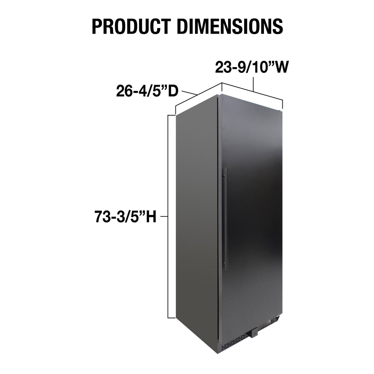 Vinotemp EL - 168GFEB Garage 168 Dual - Zone Wine Cooler, 203 Bottle Capacity, in Black - TheChefStore.Com