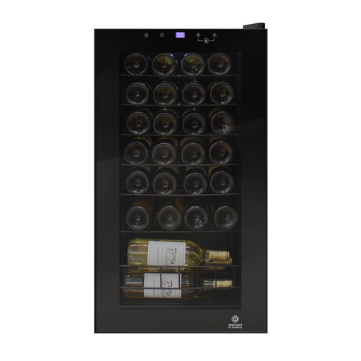 Vinotemp EL - 28TS Butler Series Wine Cooler with Touch Screen Controls, 28 Bottle Capacity, in Black - TheChefStore.Com