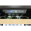 Vinotemp EL - 300DSWL White Backlit Panel Single - Zone Wine Cooler, 173 Bottle Capacity, in Stainless Steel - TheChefStore.Com