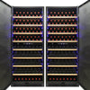 Vinotemp EL - 300GFEB Garage Dual - Zone Large Capacity Wine Cooler, Left Hinge, 300 Bottle Capacity, in Black (EL - 300GFEB - L) - TheChefStore.Com