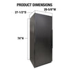 Vinotemp EL - 300GFEB Garage Dual - Zone Large Capacity Wine Cooler, Left Hinge, 300 Bottle Capacity, in Black (EL - 300GFEB - L) - TheChefStore.Com