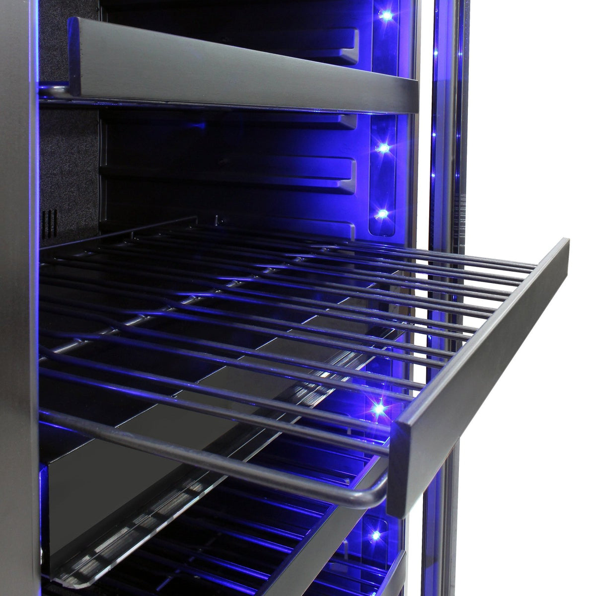 Vinotemp EL - 300TS Butler Series Dual - Zone Wine Cooler, 228 Bottle Capacity, in Black - TheChefStore.Com