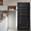 Vinotemp EL - 300TS Butler Series Dual - Zone Wine Cooler, 228 Bottle Capacity, in Black - TheChefStore.Com