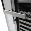 Vinotemp EL - 36TD180 Butler Series 36 - Inch Double - Door Wine Cooler, 180 Bottle Capacity, in Black - TheChefStore.Com