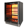 Vinotemp EL - 54BCCOMM Backlit Series Commercial Beverage Cooler, Left Hinge, 117 Can Capacity, in Black (EL - 54BCCOMM - L) - TheChefStore.Com