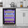 Vinotemp EL - 54BCCOMM Backlit Series Commercial Beverage Cooler, Left Hinge, 117 Can Capacity, in Black (EL - 54BCCOMM - L) - TheChefStore.Com