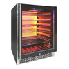 Vinotemp EL - 54COMM Backlit Series Commercial Single - Zone Wine Cooler, 41 Bottle Capacity, in Black - TheChefStore.Com