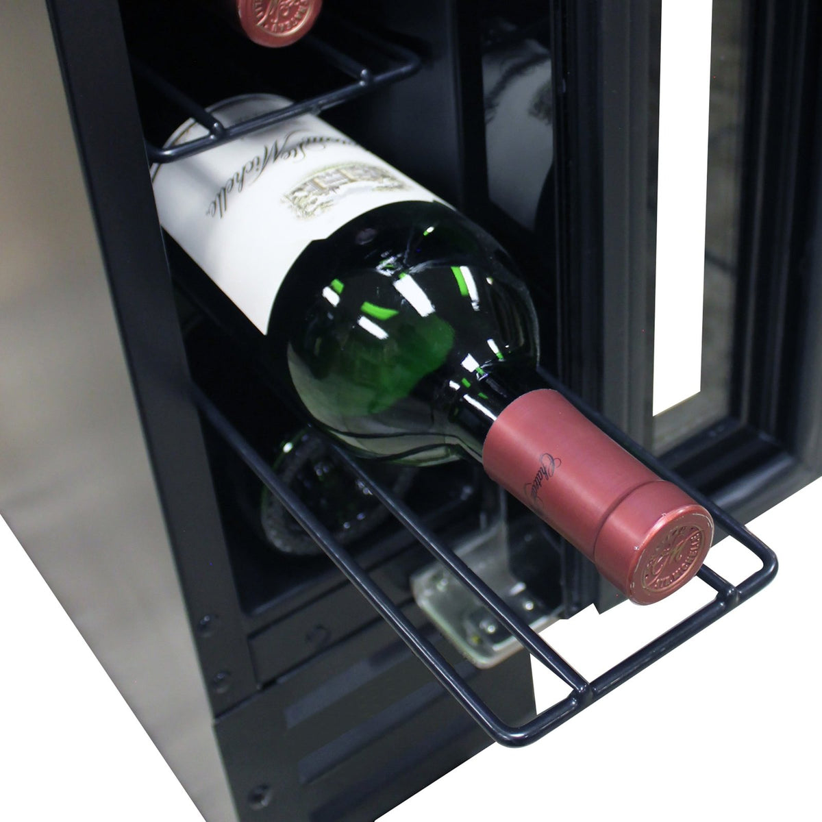 Vinotemp EL - 7TS Private Reserve Series Compact Single - Zone Wine Cooler with Touch Screen Controls, 7 Bottle Capacity, in Black (EL - 7TS - BLACK) - TheChefStore.Com