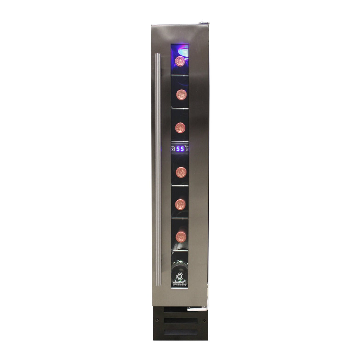 Vinotemp EL - 7TSST Private Reserve Series Compact Single - Zone Wine Cooler with Touch Screen Controls, 7 Bottle Capacity, in Stainless Steel - TheChefStore.Com