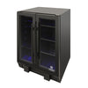 Vinotemp EL - BWC102 Butler Series Touch Screen Wine and Beverage Cooler with French Doors, 24 Bottle and 58 12 oz Can Capacity, in Black (EL - BWC102 - 02) - TheChefStore.Com