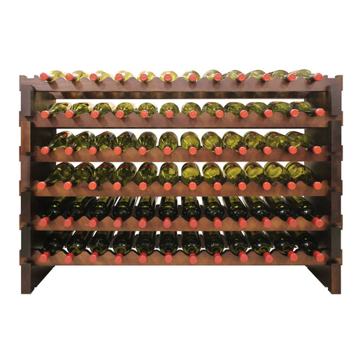Vinotemp EP - 4472 - 72 Modular Wine Rack, 6 x 12, 72 Bottle Capacity, in Cherry (EP - 4472 - 72S - C) - TheChefStore.Com