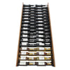 Vinotemp EP - HZWALL2D Wall - Mounted Wine Shelf with Horizontal Display Racks, 68 Bottle Capacity, in Walnut - TheChefStore.Com