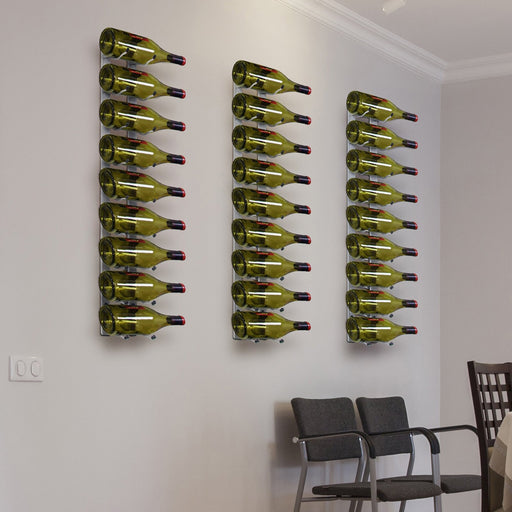 Vinotemp EP - WIRE1 Epicureanist Metal Wine Rack, 9 Bottle Capacity, in Stainless Steel (EP - WIRE1S) - TheChefStore.Com